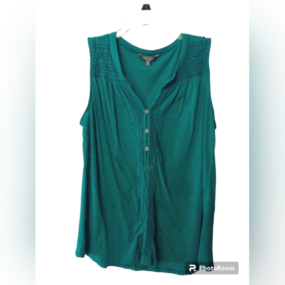 Daisy fuentes tank top teal - XL